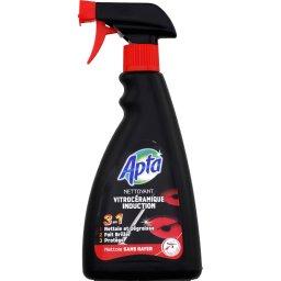 Chất tẩy rửa vệ sinh cho mặt bếp từ, bếp điện, mặt bếp gốm kính 3 trong 1 Apta dung tích 500ml Xuất xứ Pháp